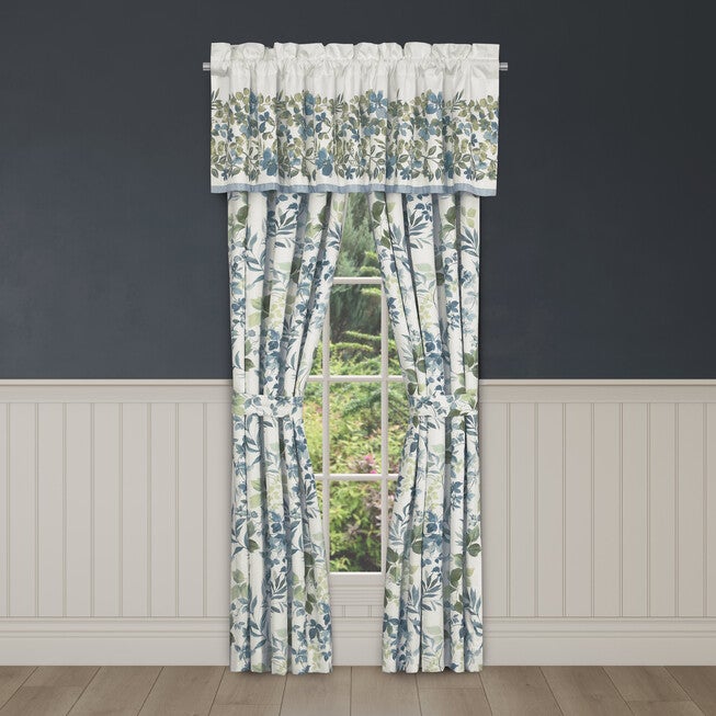 Evergreen Blue Window Straight Valance, BLUE, alternate image number 2