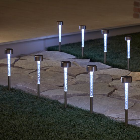 Solar Bubble Stake Lights, Set of 8 Woman Within