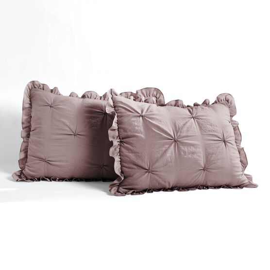 Ravello Pintuck Ruffle Skirt Bedspread 3 Pc Set, , alternate image number null