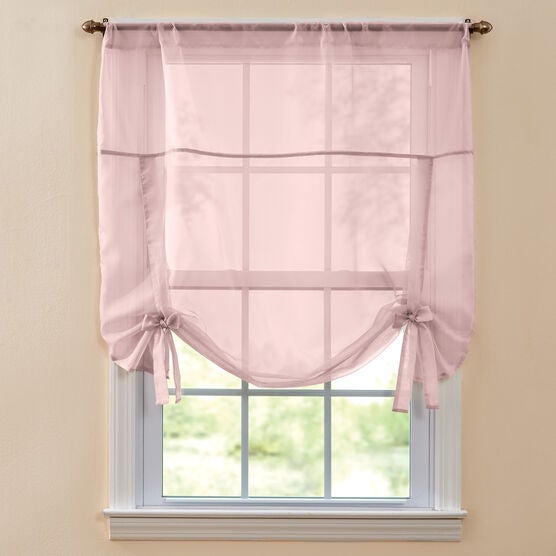 BH Studio Sheer Voile Tie-Up Shade, 