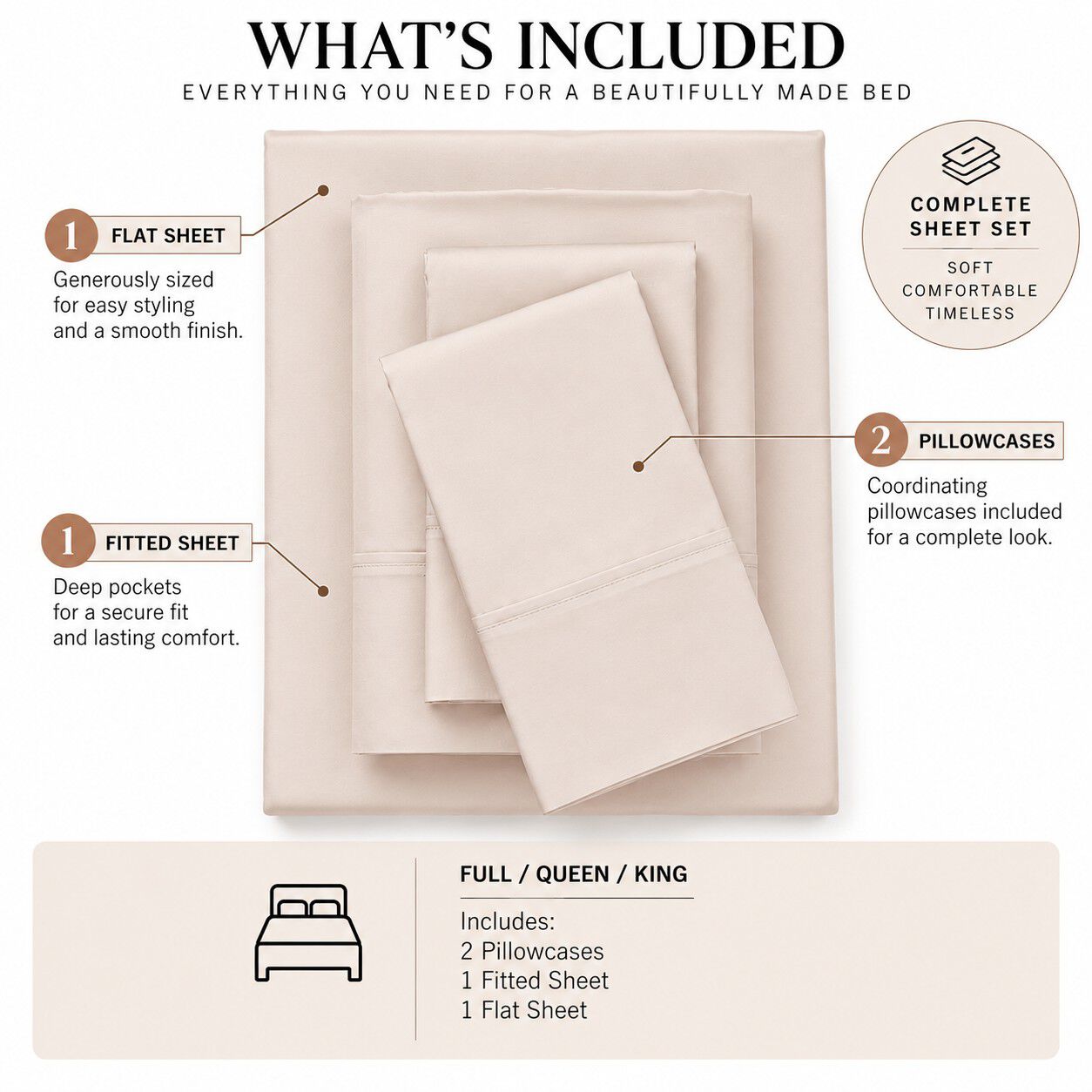 Bed Tite&trade; 500 Thread Count Cotton Sheet Set, , on-hover image number 1