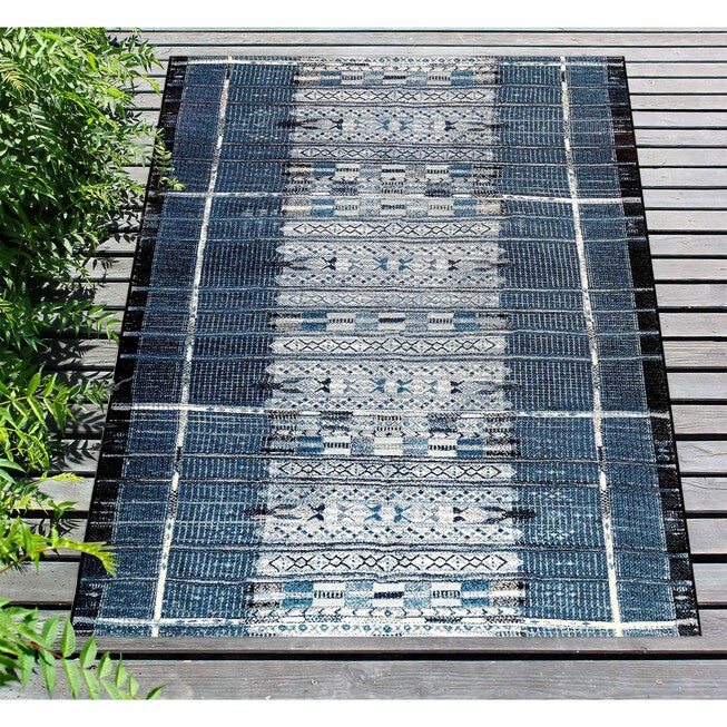 Liora Manne Marina Tribal Stripe Indoor/Outdoor Rug, , alternate image number null