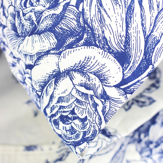 Toile Cotton Sheet Set, Navy, , alternate image number null