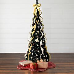 Fully Decorated Pre-Lit 4½’ Pop-Up Christmas Tree