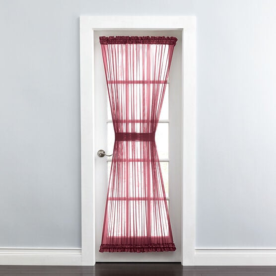 BH Studio Sheer Voile Door Panel With Tiebacks, 
