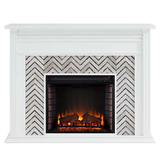 Hebbington Tiled Marble Fireplace, , alternate image number null