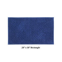 Trier Collection 25% Cotton & 75% Polyester 20" X 30" Rectangle Bath Rug