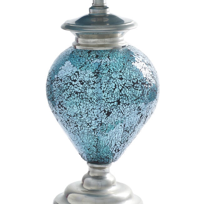 Silver Glass Tuscan Table Lamp, , alternate image number null