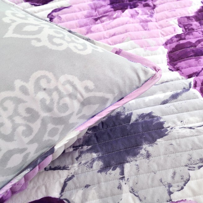 Lush Décor Leah Quilt Blue 3Pc Set, , alternate image number 18