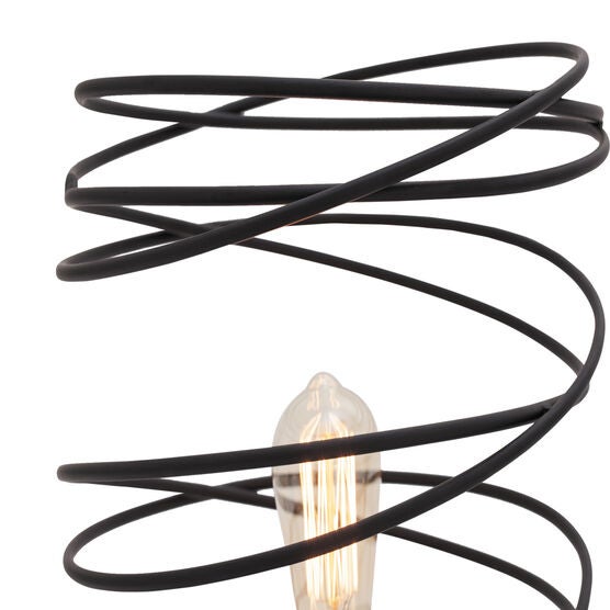 Black Metal Industrial Table Lamp, , alternate image number null