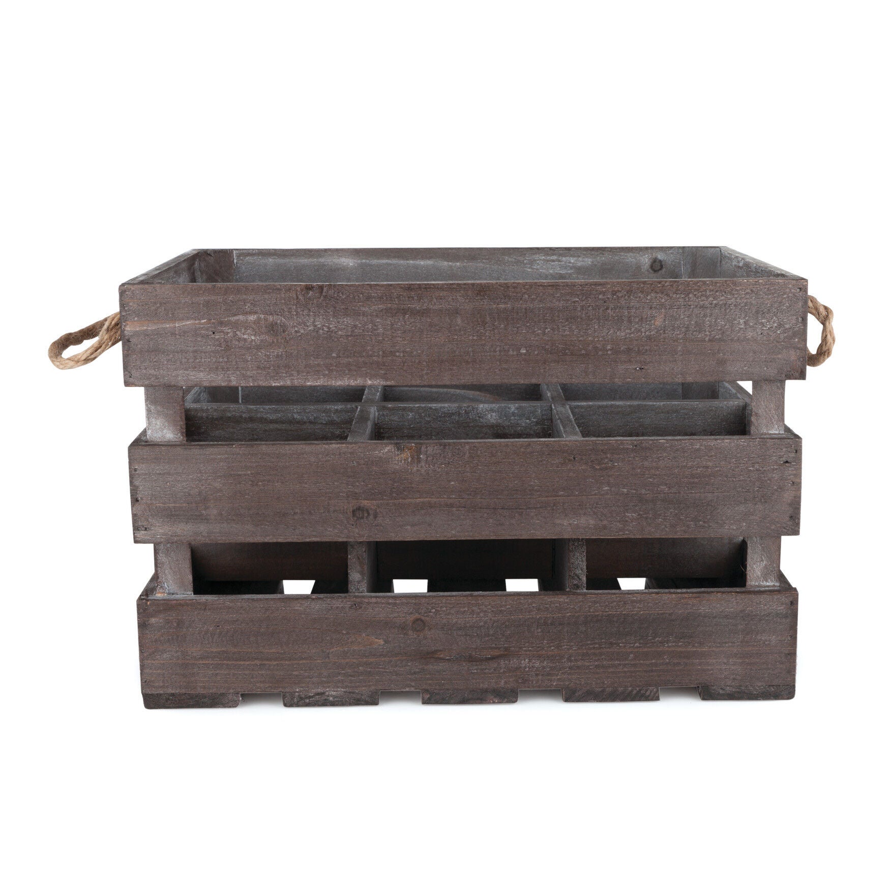 Wooden 6-Bottle Crate, , alternate image number 4