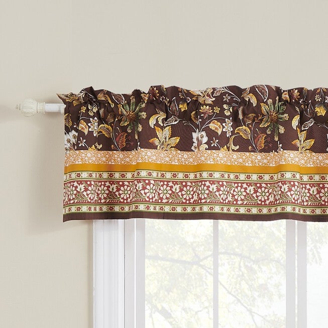 Audrey Window Valance, CHOCOLATE, hi-res image number 0