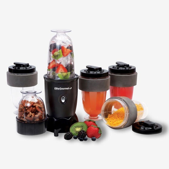 Elite Gourmet® 17-Pc Personal Blender, BLACK, hi-res image number null