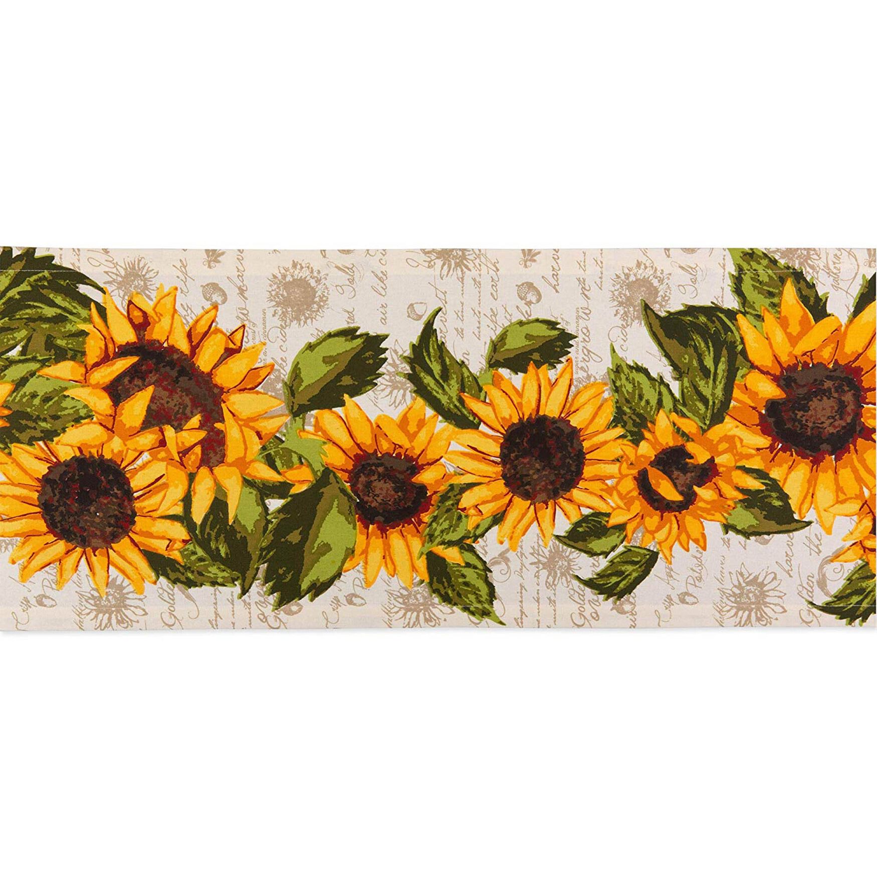 Rustic Sunflowers Printed Table Runner 14x108, , alternate image number 3