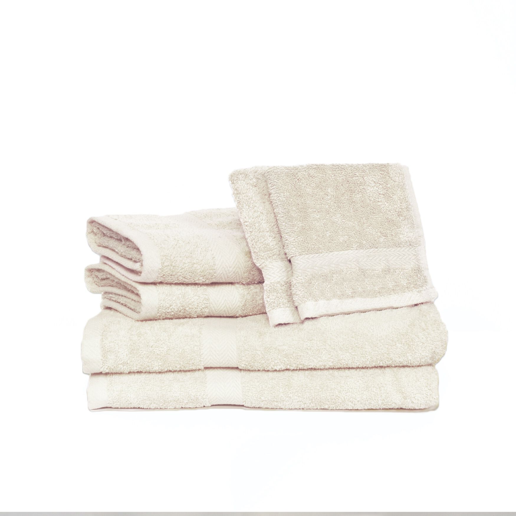 Deluxe 6-Pc. Towel Set, ECRU, hi-res image number 0