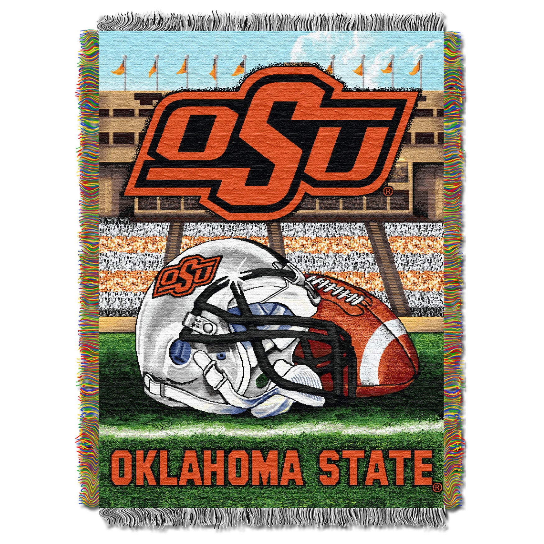 Oklahoma State HFA Throw, MULTI, hi-res image number 0