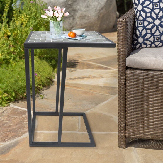 Billy Mosaic C-Table, BROWN GRAY, hi-res image number null