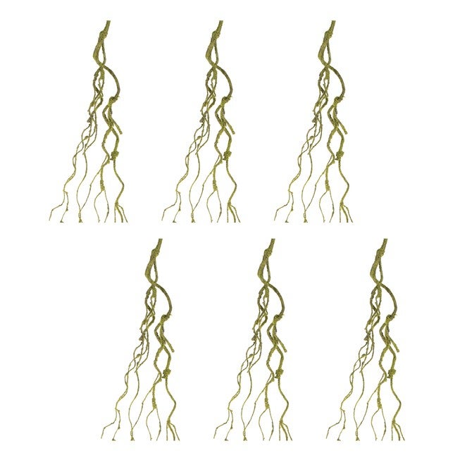 Mossy Twig Vine (Set of 6), GREEN, alternate image number null