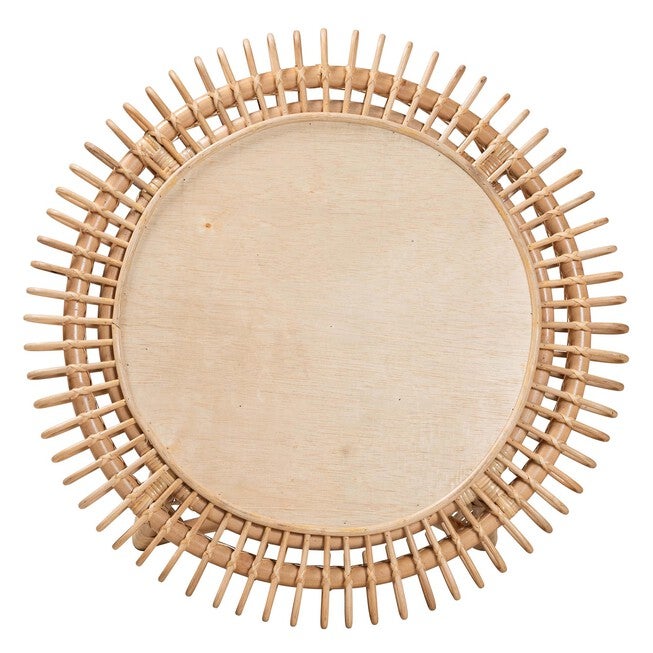 Elani Modern Bohemian Natural Rattan Coffee Table, , alternate image number 2