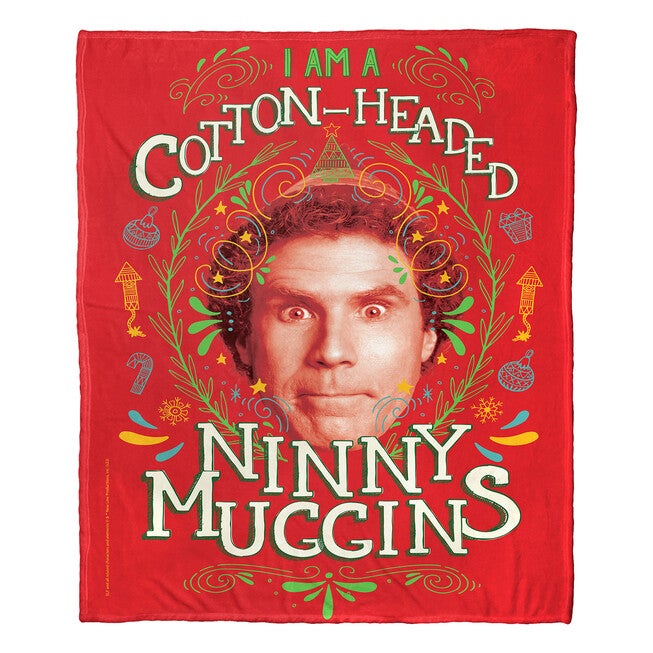 Wb Elf Ninny Muggins Silk Touch Throw Blanket, , on-hover image number null