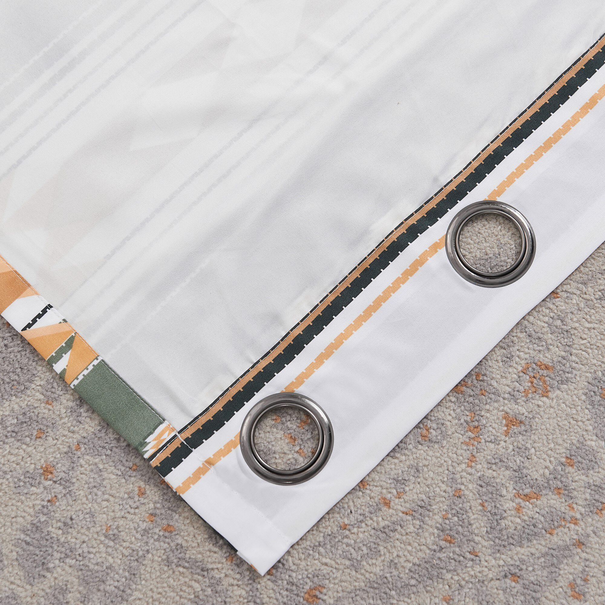 Zuma Window Treatment Valance Curtains, CACTUS, on-hover image number 1