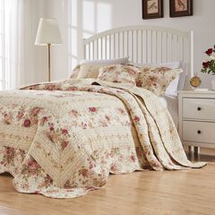 Antique Rose 100% Cotton Bedspread Set