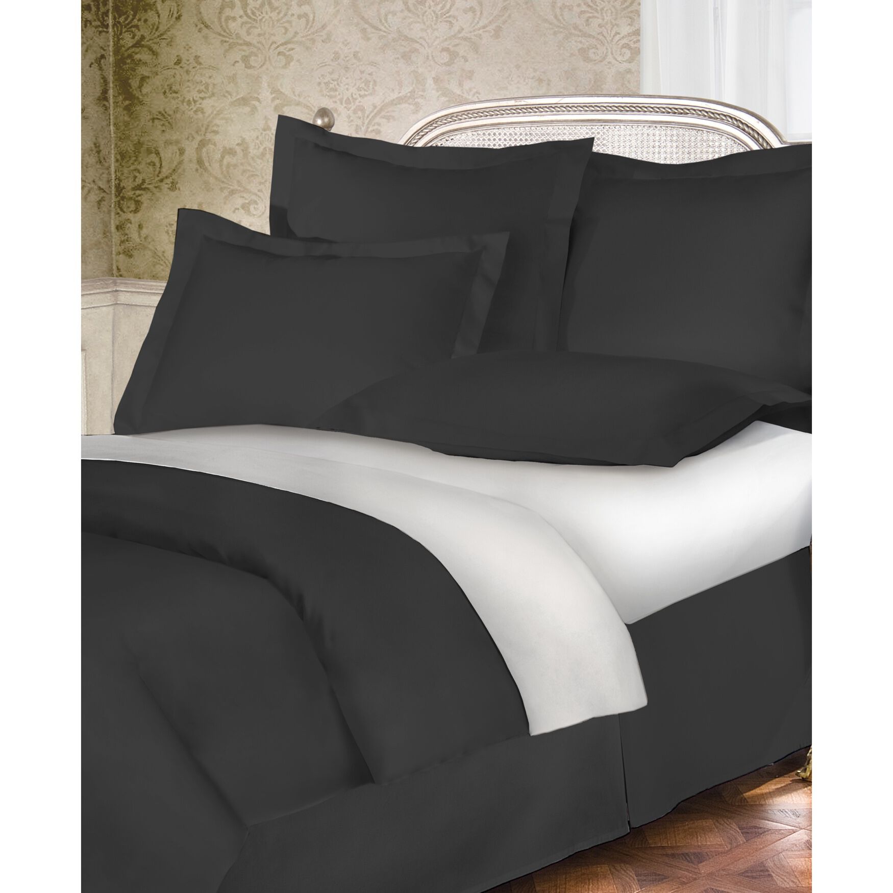 Bed Maker&#39;s Tailored Euro Pillow Sham, GREY, hi-res image number 0