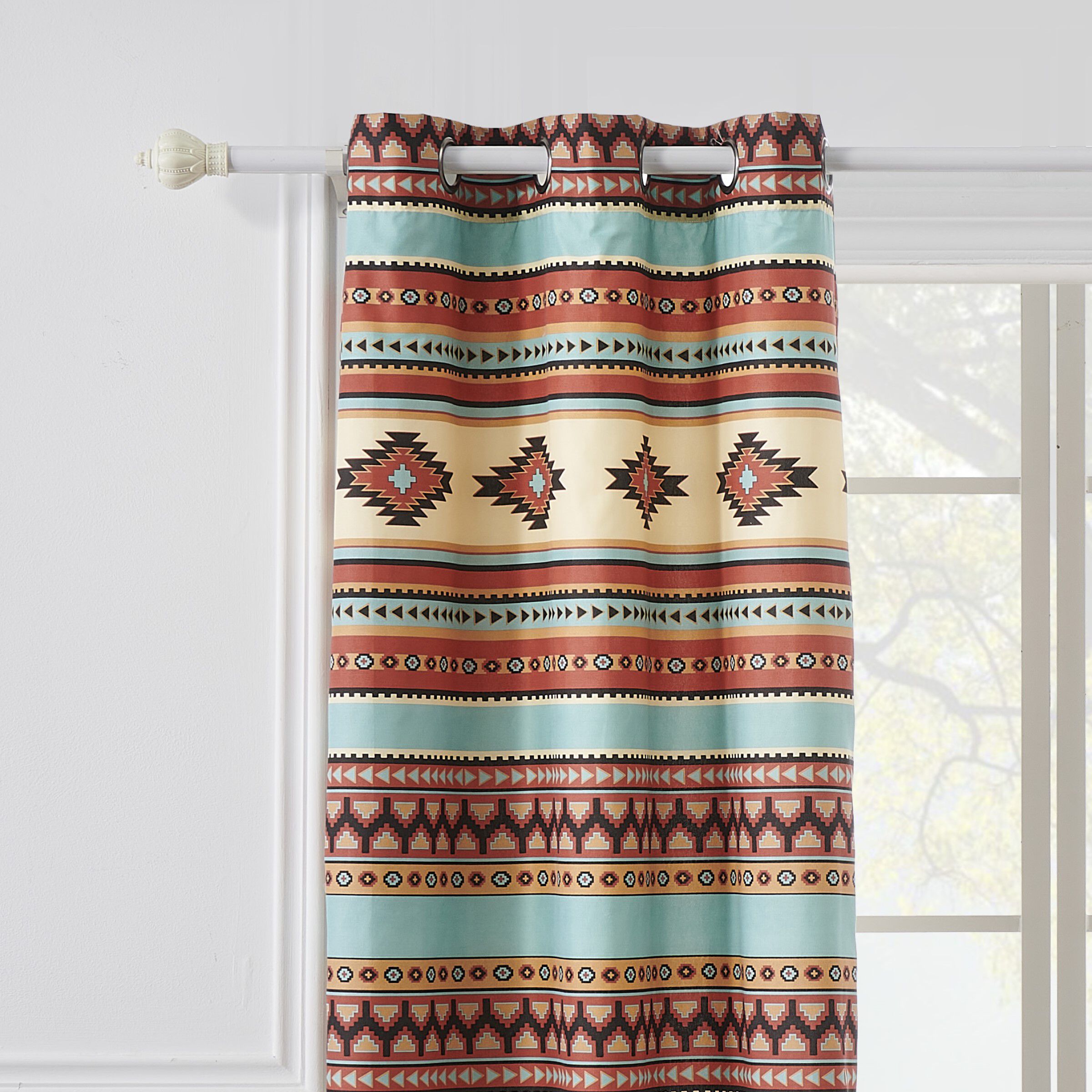 Greenland Home Fashions™ Red Rock Window Curtain Panels, Set of 2 ...
