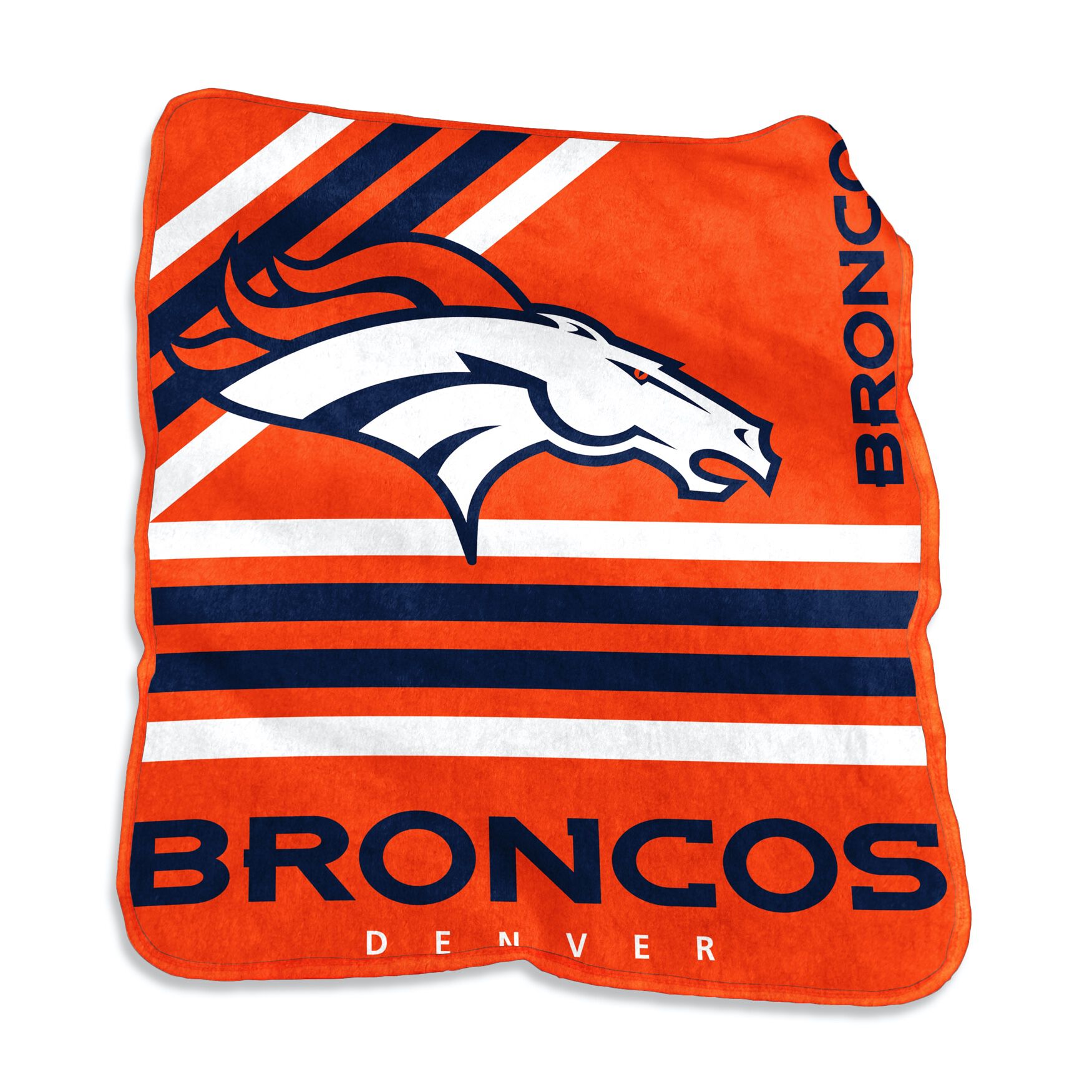 Denver Broncos Raschel Throw Home Textiles, MULTI, hi-res image number 0
