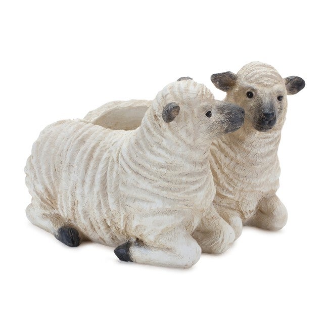 Sheep Couple Planter (Set of 2), CREAM BLACK, hi-res image number null