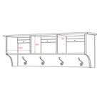 48" Wide Hanging Entryway Shelf, Drifted Gray, , alternate image number null