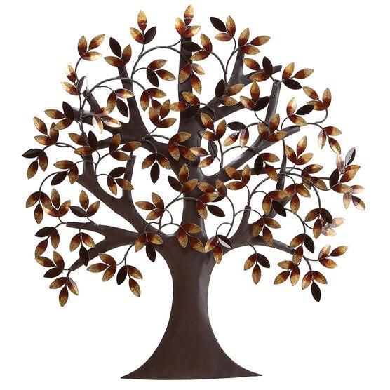 Brown Metal Traditional Wall Decor, BROWN, hi-res image number null