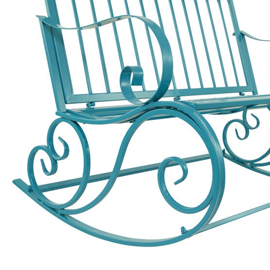 Turquoise Metal Eclectic Bench, , alternate image number null