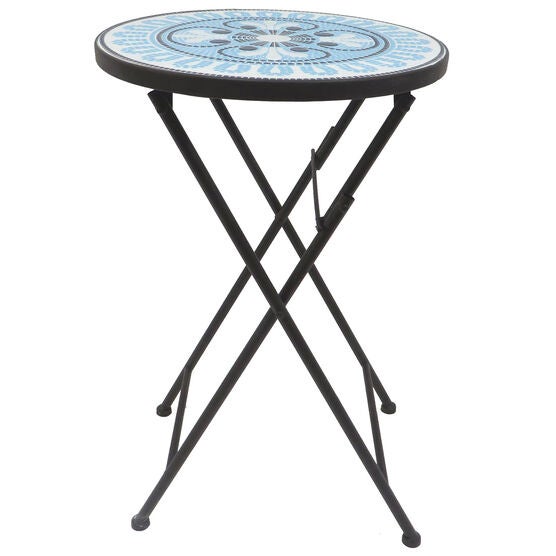Lori Mosaic Folding Side Table, , alternate image number null