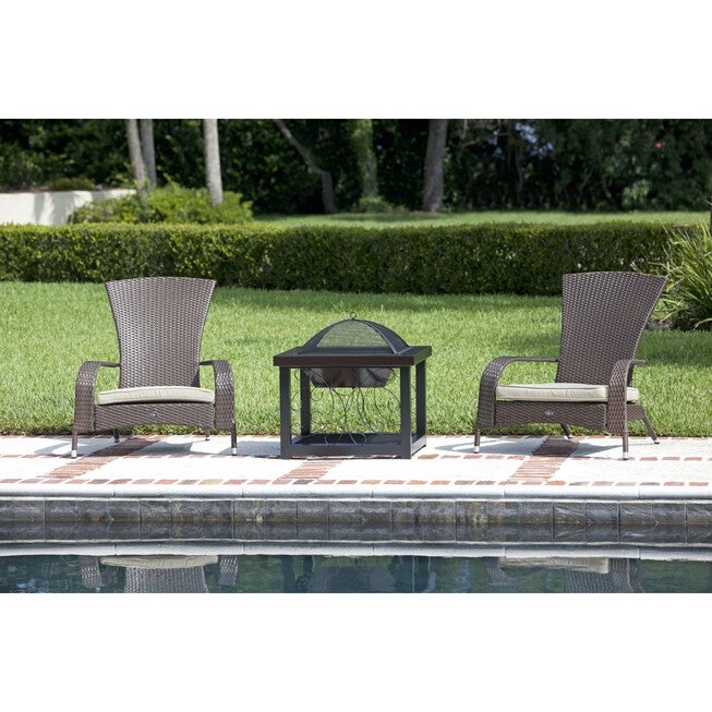 Hammer Tone Bronze Finish Cocktail Table Fire Pit, , alternate image number 4
