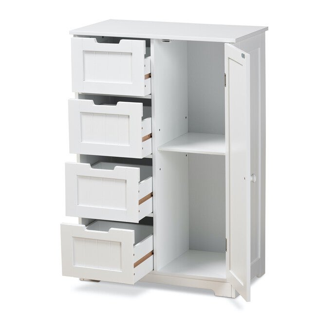 Bauer Wood 4-Drawer Bathroom Storage Cabinet Furniture, , on-hover image number 1
