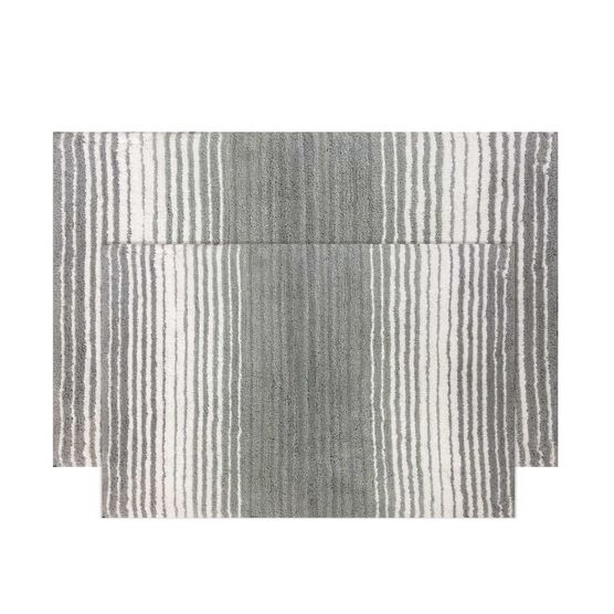 Gradiation 2 Piece Set Bath Rug Collection, GREY, hi-res image number null