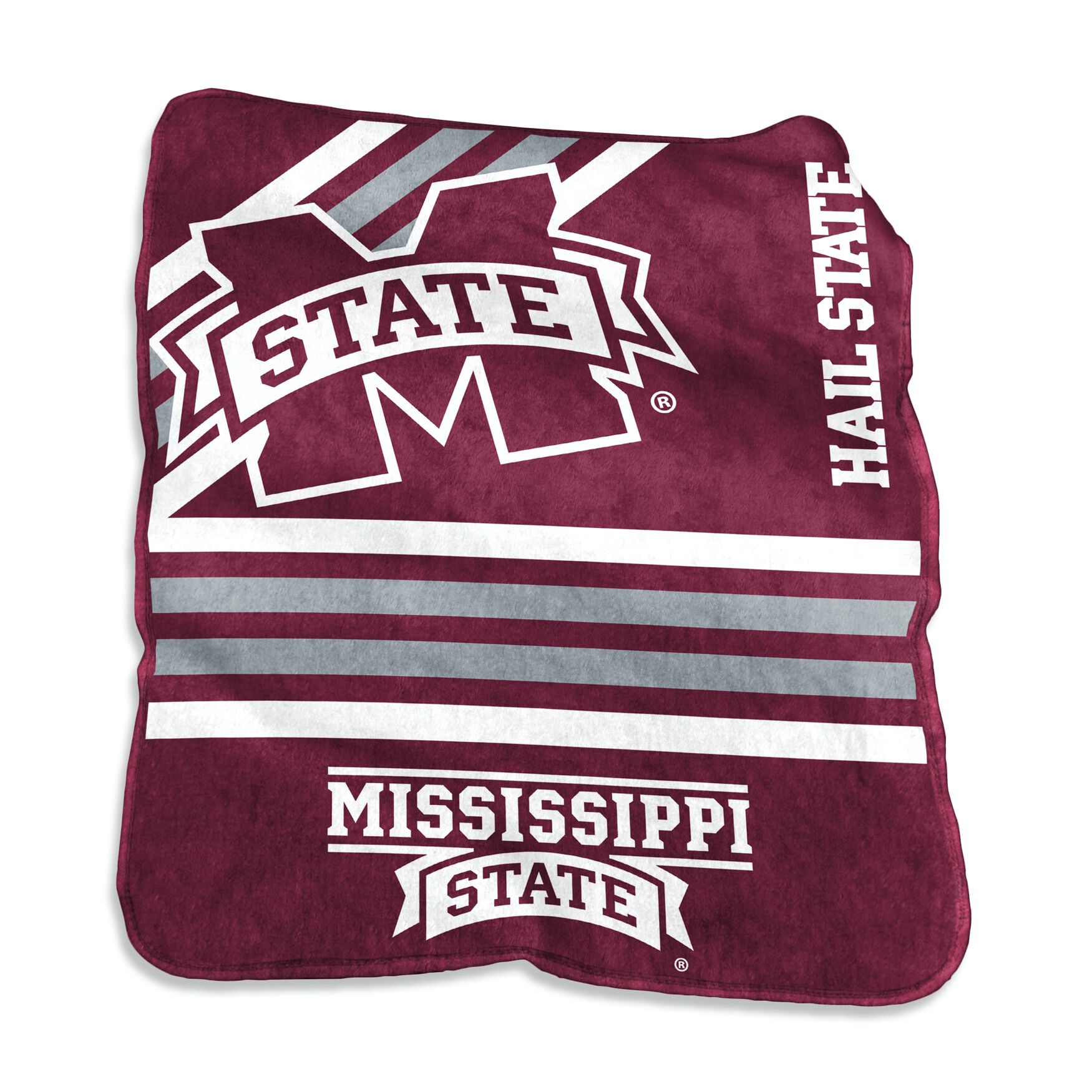 Mississippi State Raschel Throw Home Textiles, MULTI, hi-res image number 0