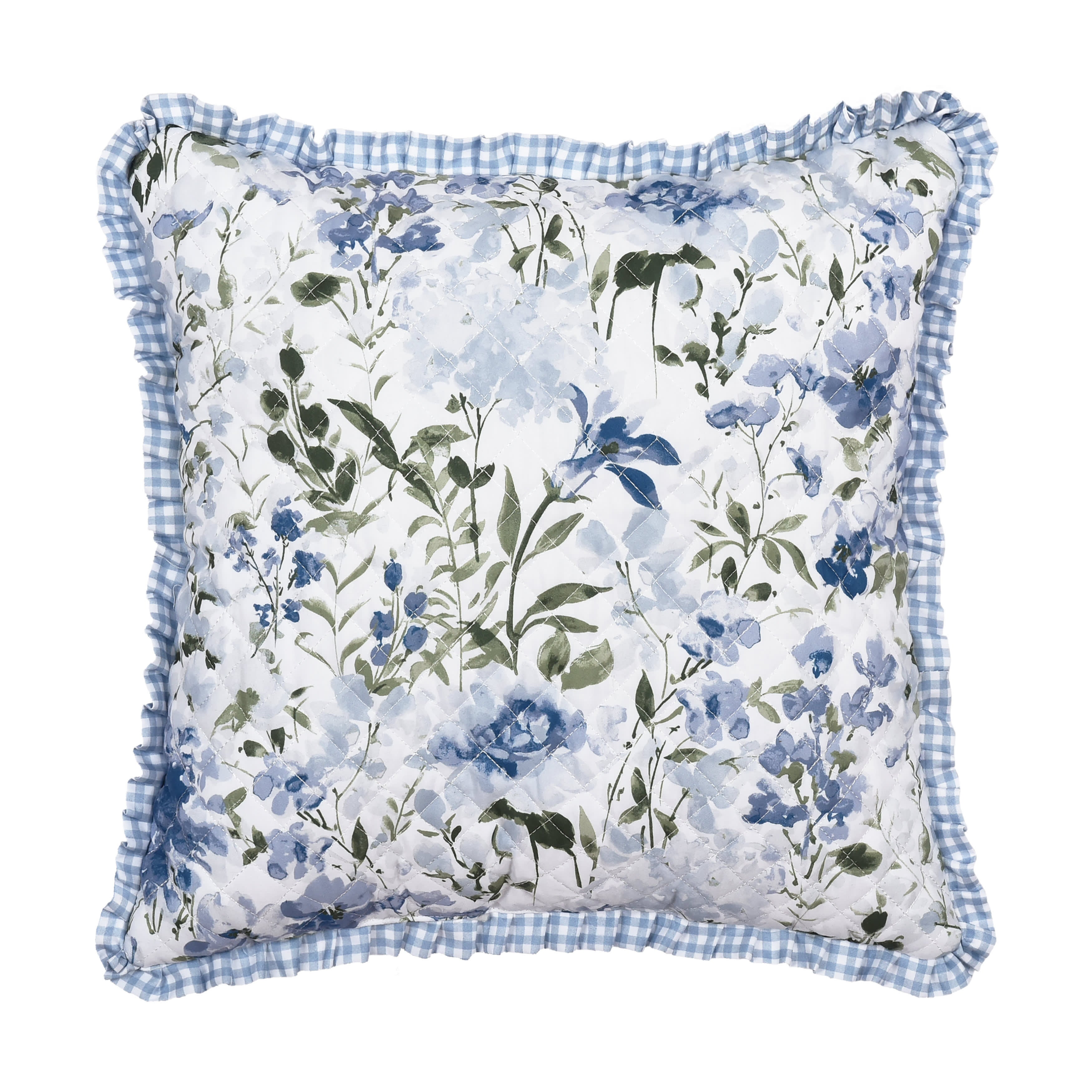 Kourtney 16 Inch Square Decorative Throw Pillow, BLUE, hi-res image number 0