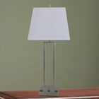 25.5" Brushed Nickel Metal Table Lamp, BRUSHED NICKEL, hi-res image number null