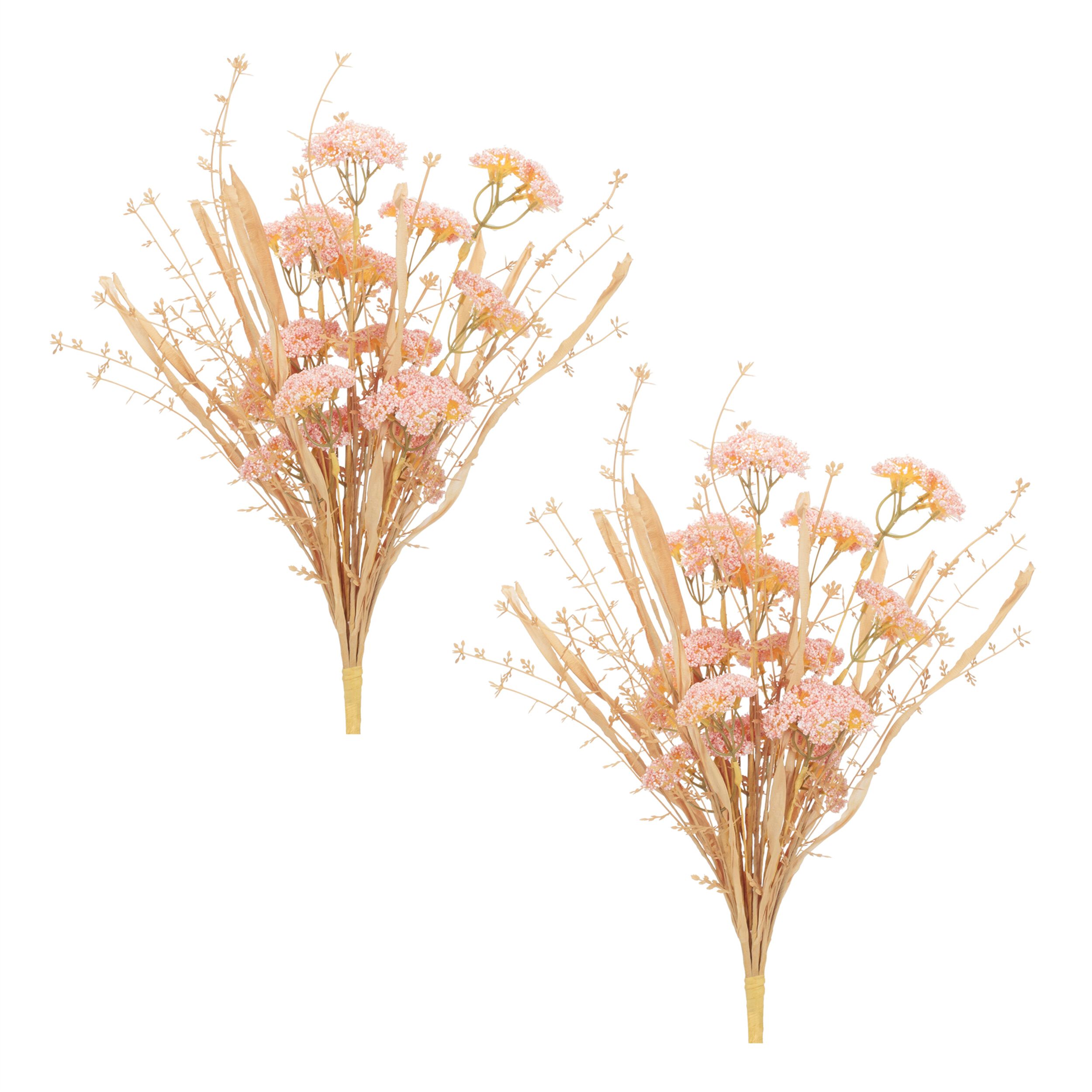 Blush Floral Grass Bush (Set of 2), PINK/BEIGE, alternate image number 2