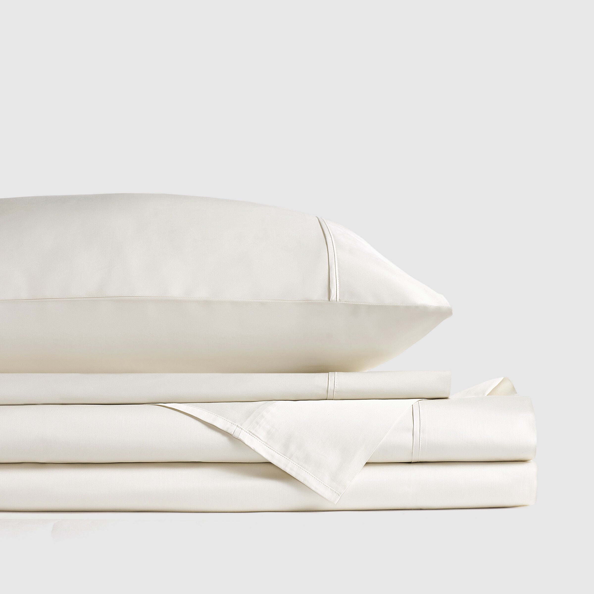 PREMIER SATEEN SHEET SET, PARCHMENT, alternate image number 1