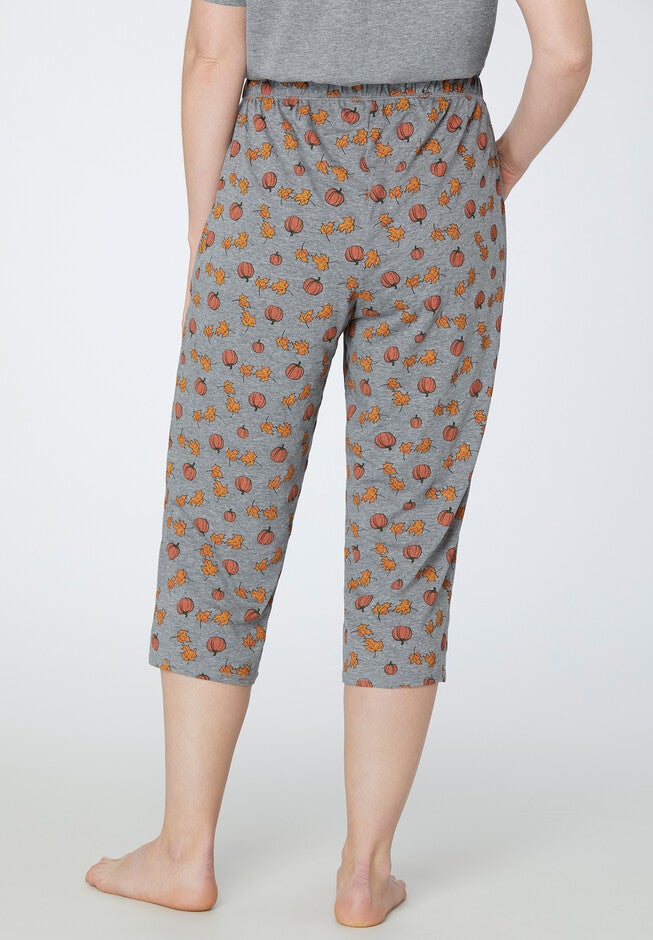 Pumpkin Spice Sleep Capri, , on-hover image number null
