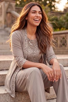 Lace Gala 3-Piece Pant Suit