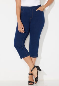 The Knit Jean Capri (With Pockets)
