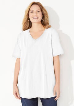Suprema® Short Sleeve V-Neck Tee