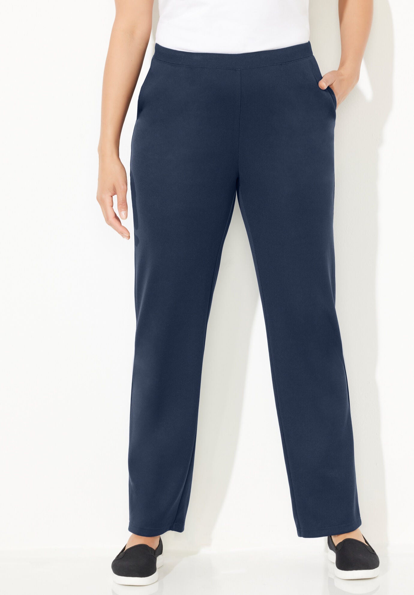 SoftTouch Knit Pants Woman Within