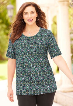 Suprema® Ultra-Soft Scoopneck Tee