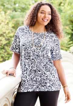 Suprema® Ultra-Soft Scoopneck Tee