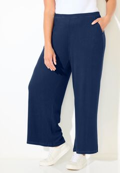 AnyWear Wide Leg Hacci Ribbed Pant